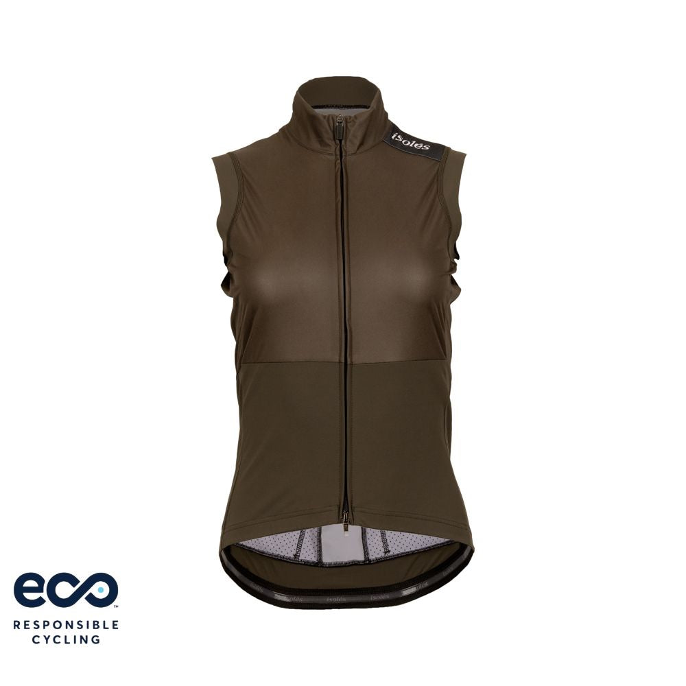 WOMEN'S PAUL GILET WOODEN GREEN ECO