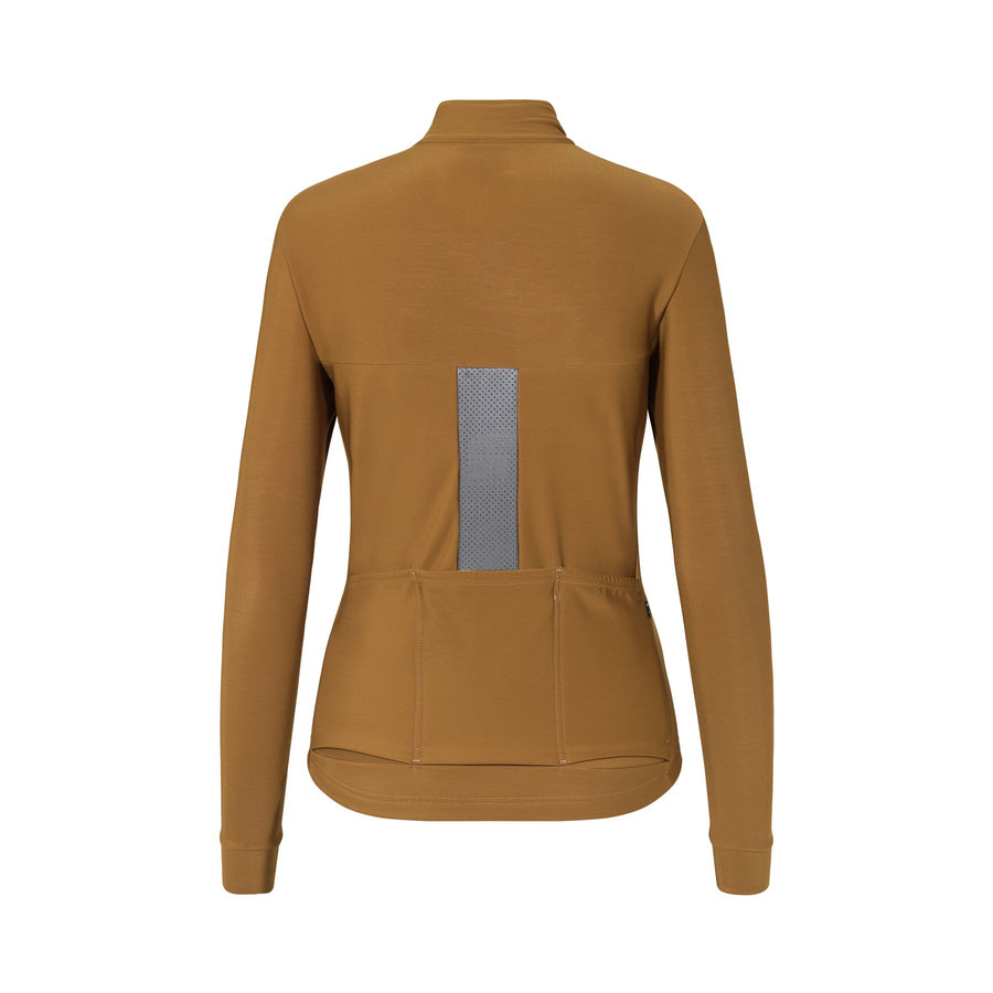 WOMEN'S PAUL JERSEY LS WOODEN BROWN